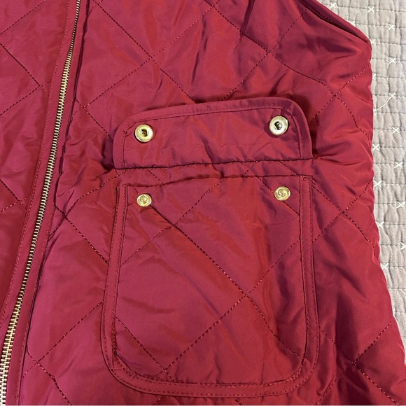 Love Tree Women’s Reversible Quilted Vest Wine and Pink Size L - Picture 4 of 7